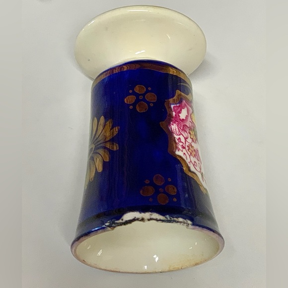 19th Century Antique Gaudy Welsh Chinoisserie Pattern Hand Painted Luster Vase - Picture 7 of 16